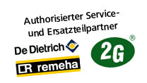 Autorisierter Service- und Ersatzteil-Partner von De Dietrich und Remeha